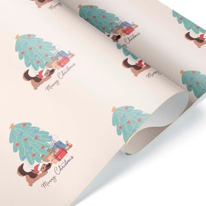 German Shepherd Gift Wrap Christmas Wrapping Paper Roll Sheet Puppy Owner Present Dog Lover Theme Party Decorations