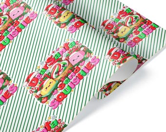 Dear Santa Send Squishies Wrapping Paper: Kawaii Christmas Squishy Toy Gift Wrap for Kids and Collectors