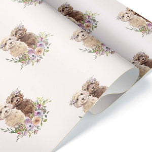 Cute Goldendoodle Wrapping Paper Golden Doodle Premium Gift Wrap Present Christmas Birthday Dog Theme Party Decorations