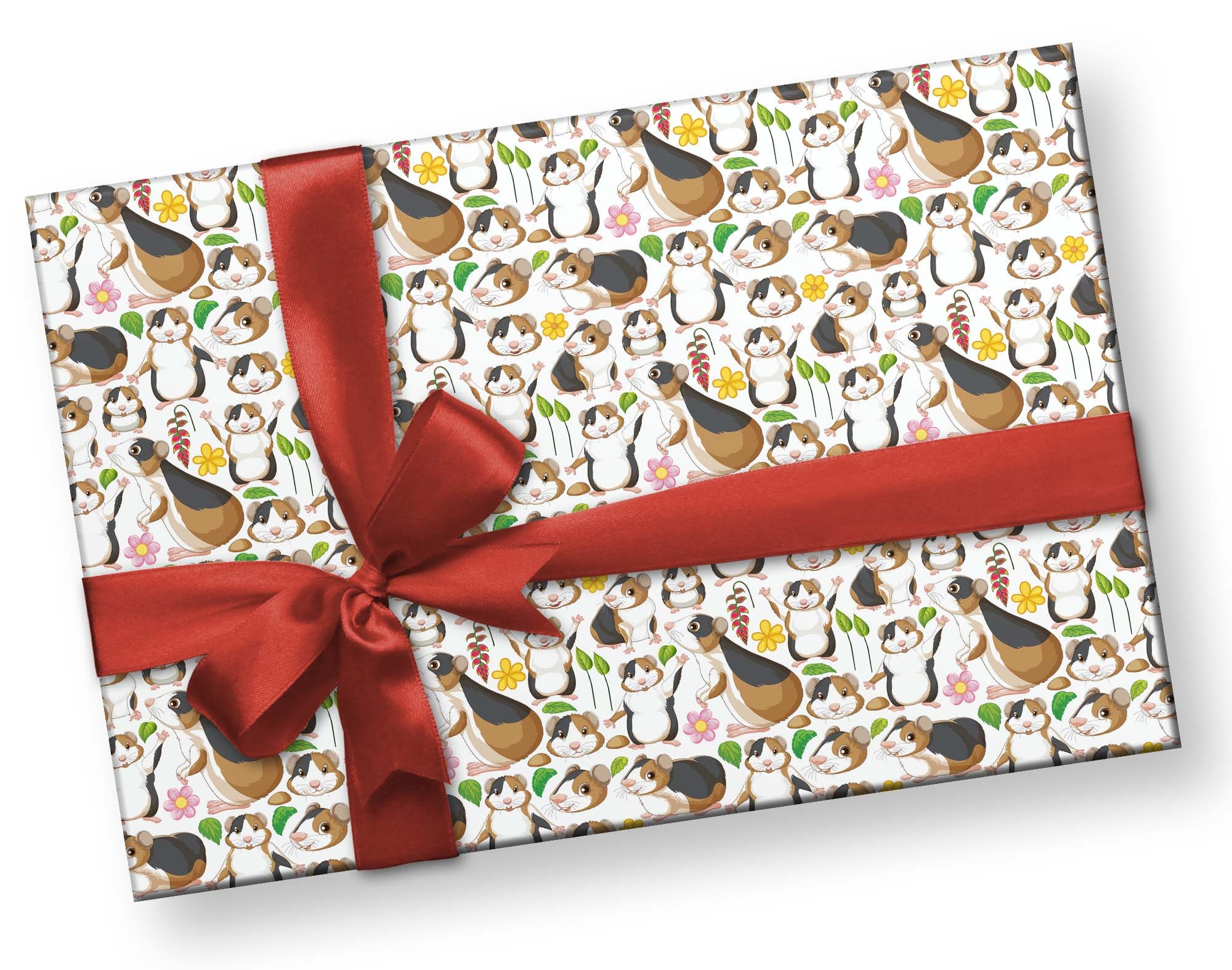 Cute Cartoon Guinea Pig Gift Wrap Thick Wrapping Paper Roll Etsy