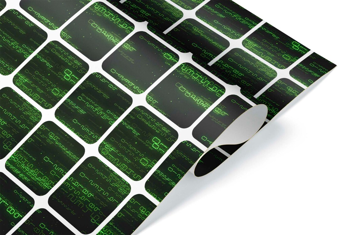 Computer Geek Binary Code Gift Wrap Sheet Wrapping Paper Roll for