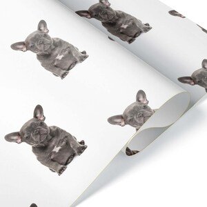 Frenchie French Bulldog Wrapping Paper Roll Gift Wrap Present Birthday Party Decorations