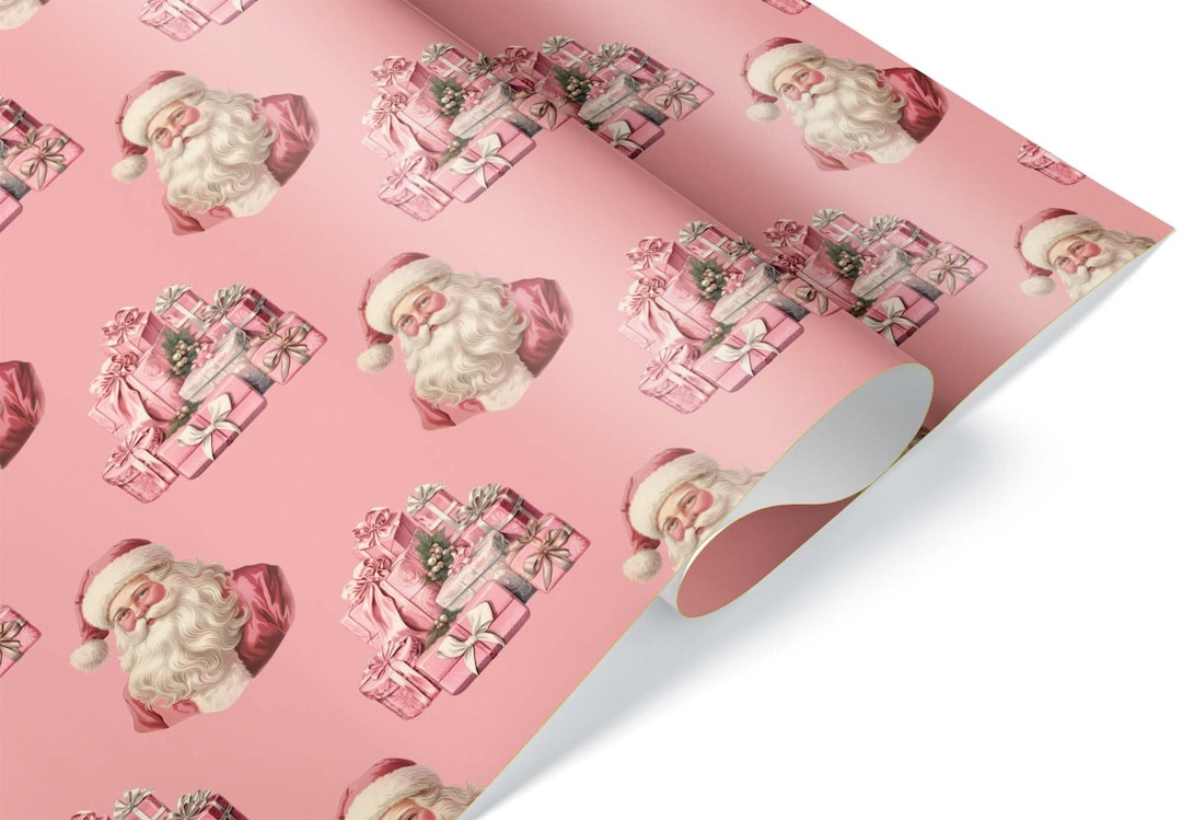 Vintage Style Christmas Thick Wrapping Paper, Xmas Theme Holiday Gift