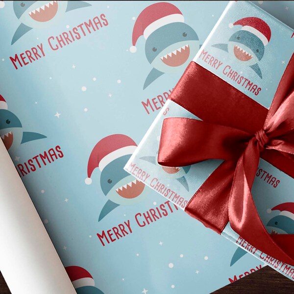 Shark Wrapping Paper - Etsy