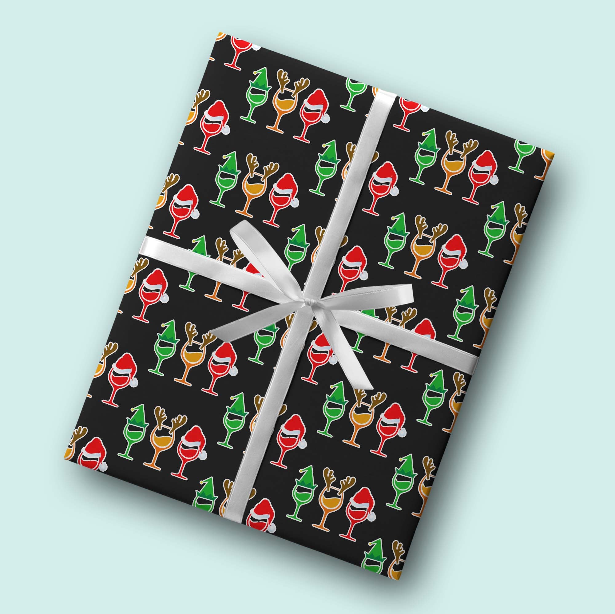Funny Cute Wine Lover Gift Wrap Joke Christmas Wrapping Paper Etsy