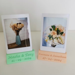 Portafoto personalizzato per Polaroid (Fujifilm Instax Mini), Portafoto per matrimonio, battesimo, evento, ringraziamento