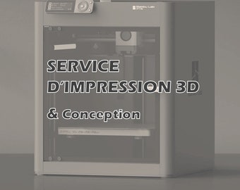 Service d'impression 3D personnalisée