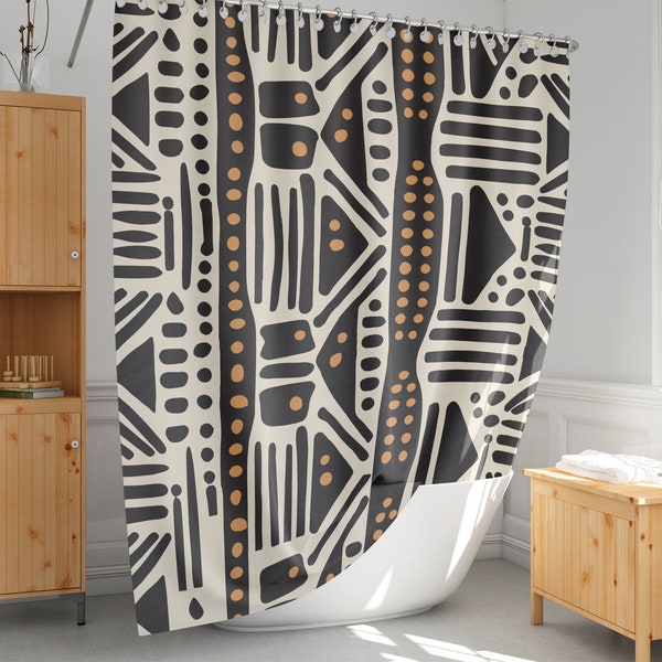 African Shower Curtain Etsy