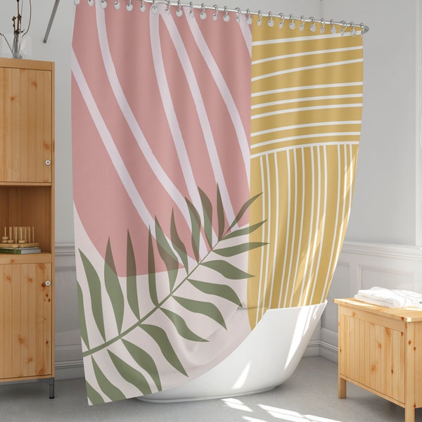 Pink Shower Curtain Etsy
