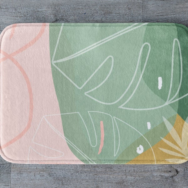 Green Bath Mat Etsy