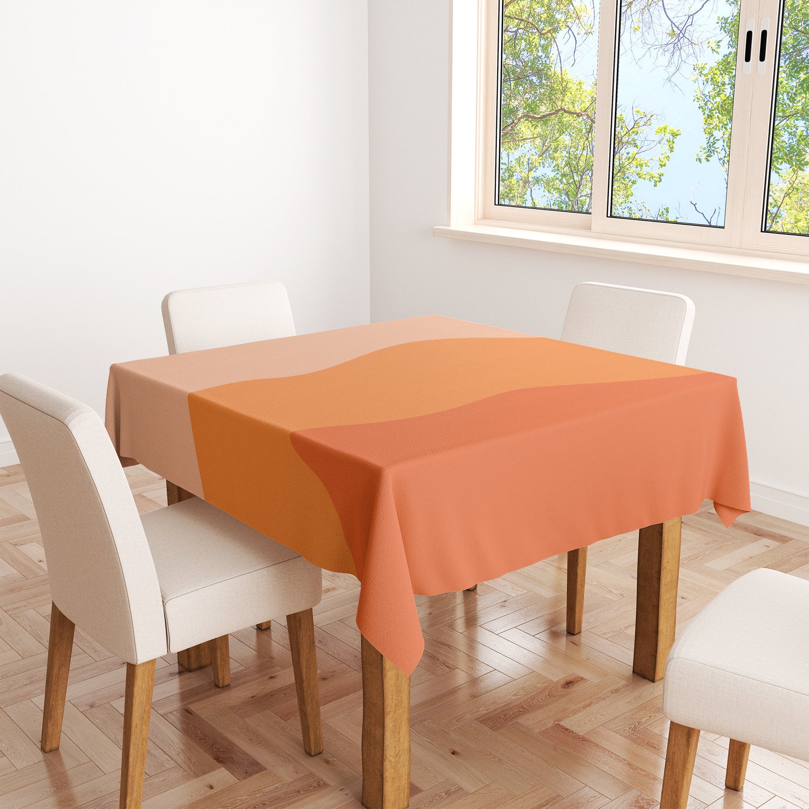 Tablecloths Burnt Orange Tablecloth 100 Cotton Tablecloth Etsy