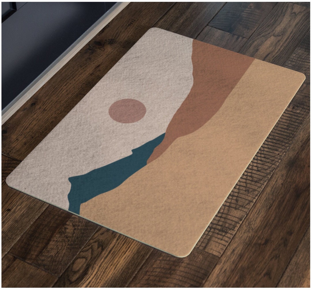 Earth Tone Doormat Desert Landscape Door Mat Entryway Floor Mat Front