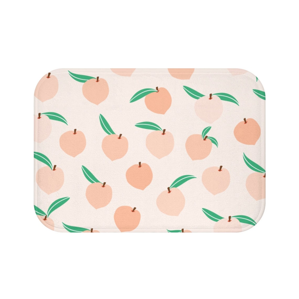 Peaches bath mat Peachy bath rug Fruit bath mat Farmhouse bath Etsy