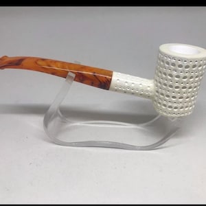 Lattice Poker block meerschaum pipe