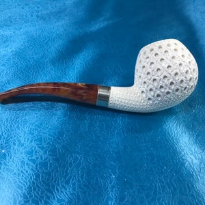 New arrival Lattice block meerschaum pipe