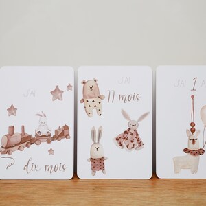 Cartes étape pour bébé thème Boho image 4