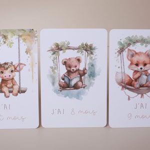 Cartes étapes bébé, naissance, nouveau-né image 6