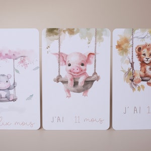 Cartes étapes bébé, naissance, nouveau-né image 2
