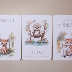 Cartes étapes bébé, naissance, nouveau-né image 5