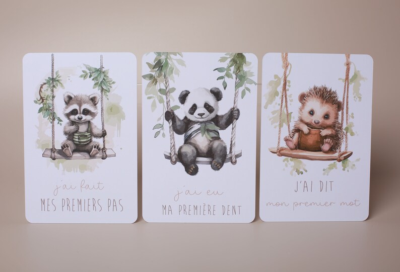 Cartes étapes bébé, naissance, nouveau-né image 4