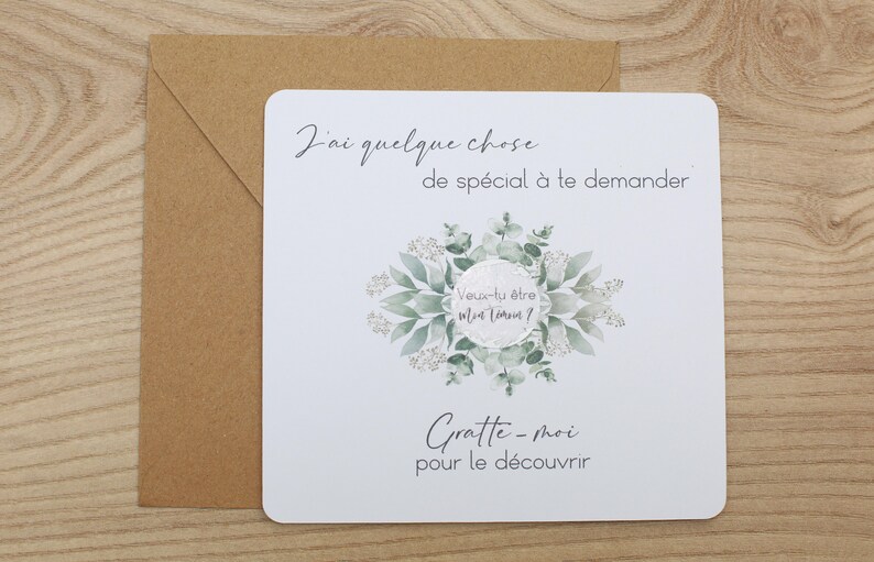 Carte demande de témoin mariage image 2