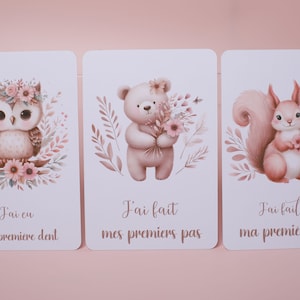 Cartes étapes bébé animaux mignons image 4