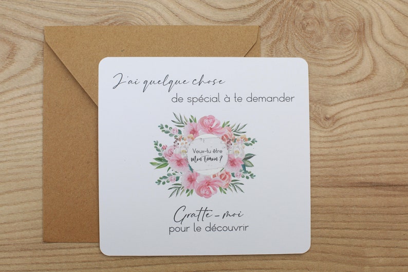 Carte demande de témoin de mariage image 2