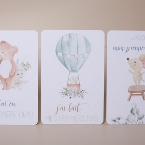 Cartes étapes bébé thème animaux et nature Bild 2
