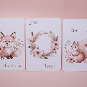 Cartes étapes bébé animaux mignons image 7