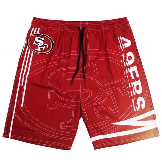 San Francisco 49ers Men's Swim Trunks Quick Dry Beach Etsy