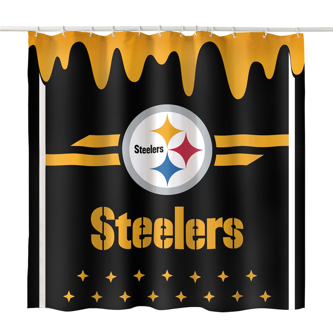 Football Team Bath Team Design Shower Curtain Waterproof Etsy