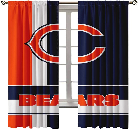 Chicago Bears Football Team Blackout Curtain Panels Window Canada - Chicago Bears Home Decor Canada Chicago Bears Football Team Blackout Curtain Panels Window Canada - Chicago Bears Home Decor Canada