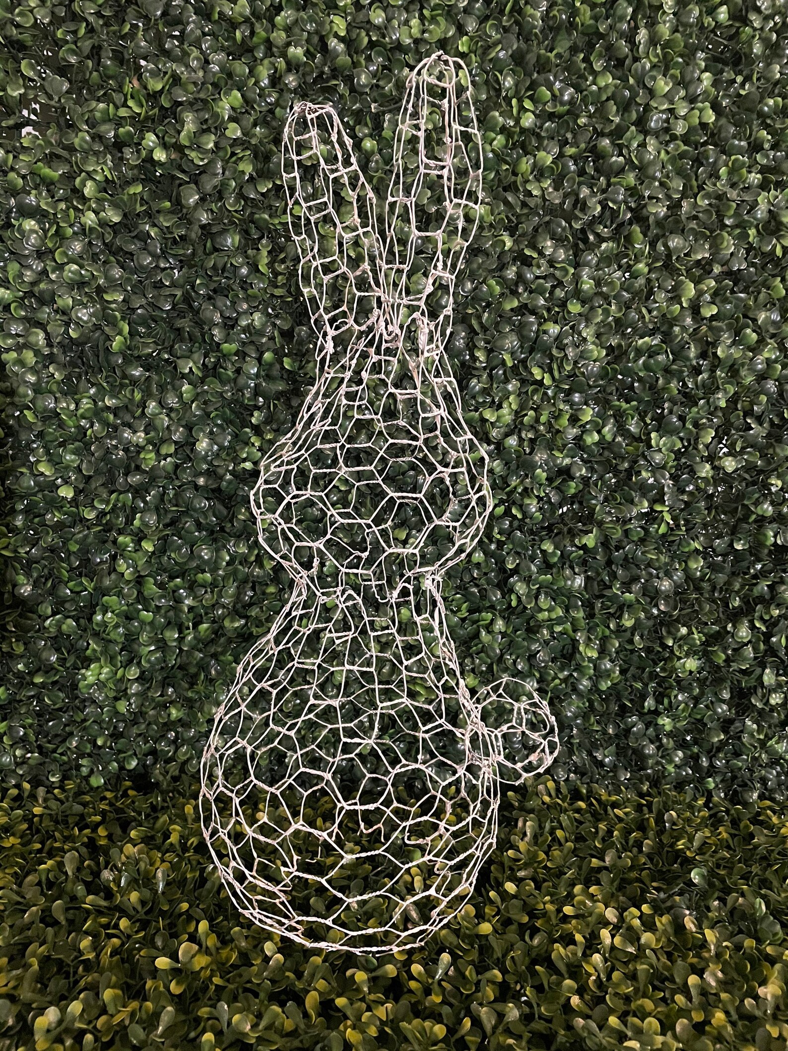 Bunny topiary frame Etsy