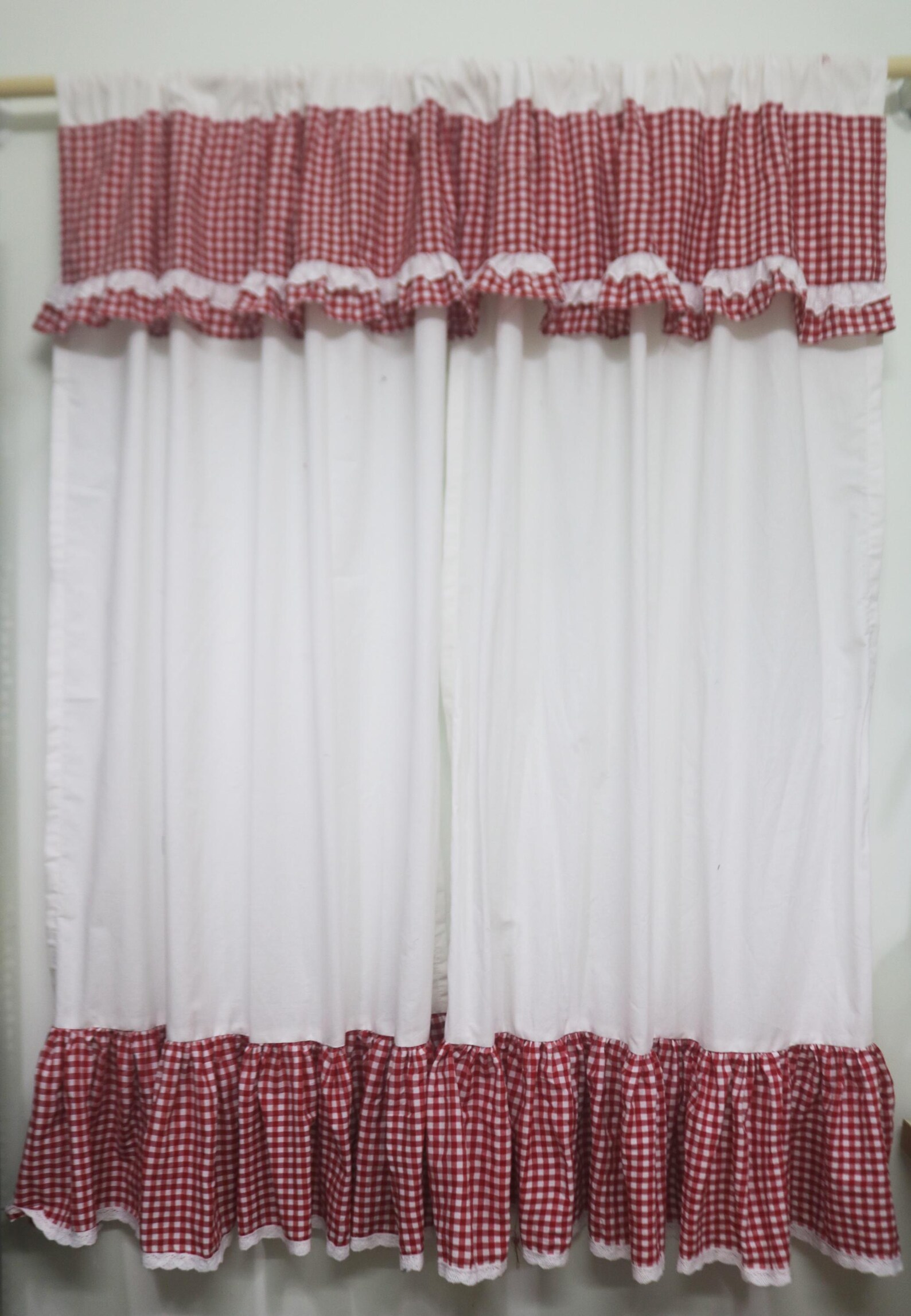 Rustic Plaid Quilted Curtains NCU0NTV984