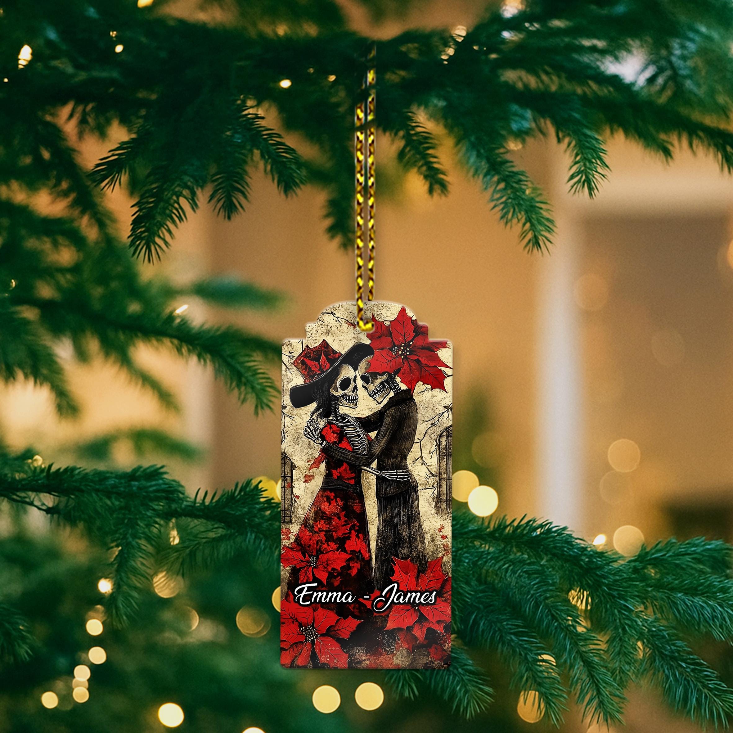 Cercle Lumineux Poinsettia Renown - Décoration De Noël Vintage Pour Fenêtre