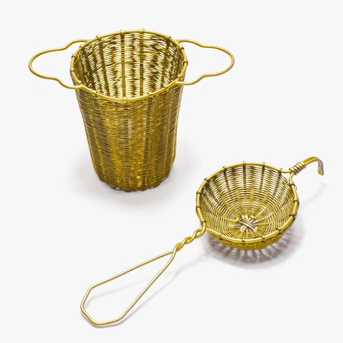 Brass Tea Strainer and Infuser Combo Pack of 2 Pieces 100 Etsy
