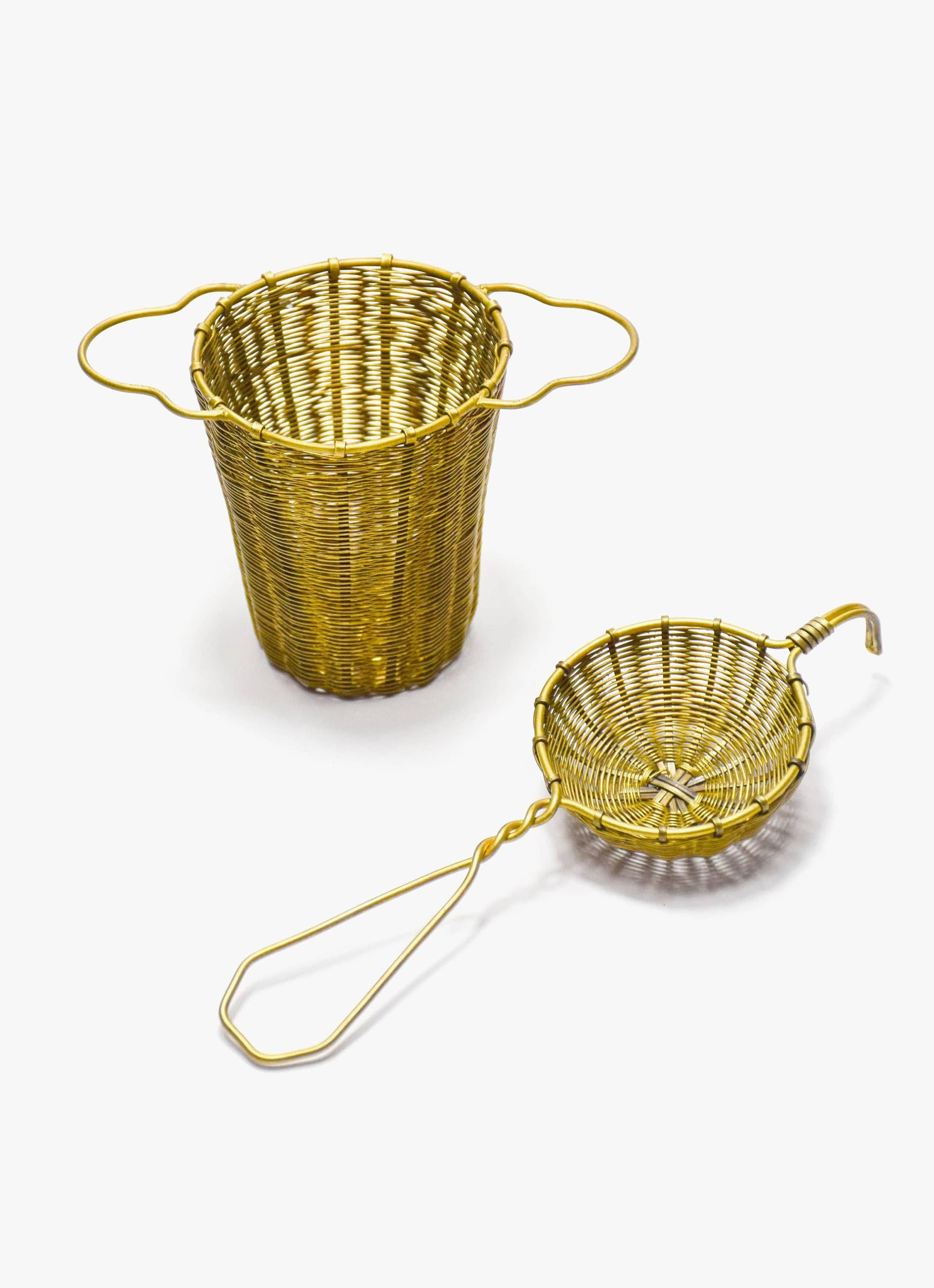 Brass Tea Strainer and Infuser Combo Pack of 2 Pieces 100 Etsy