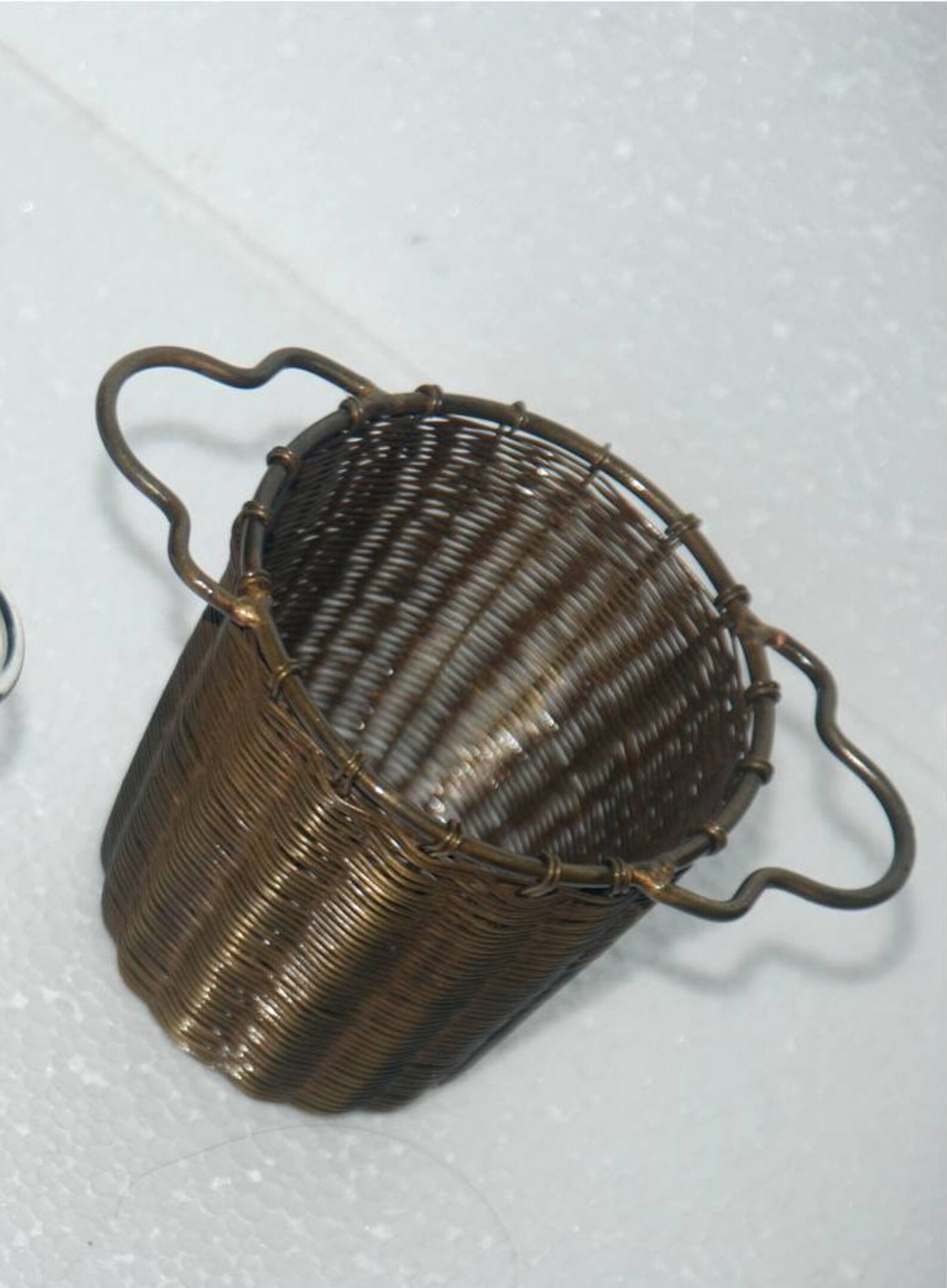 Brass Antique Deep Basket Tea Infuser Etsy