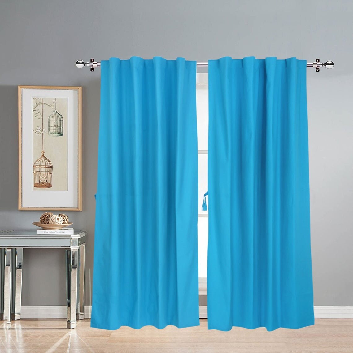 Curtain Curtain Curtain Cotton canvas curtains Vibrant Etsy