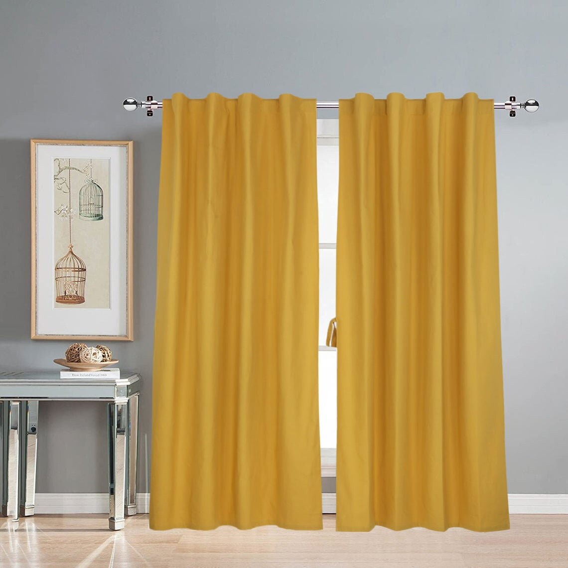Curtain Curtain Curtain Cotton canvas curtains Vibrant Etsy