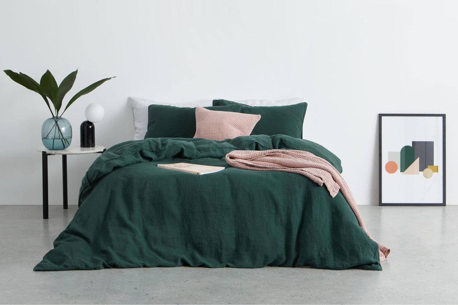 Emerald Green Quilt Comforter Pillowcases Brisa fonewall