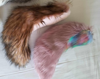 Small canine tails. Fursuit, costume or cosplay tails.