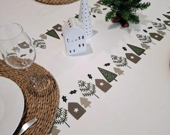 Tablecloth from the "Hygge" collection: square, round, or rectangular. Pre-order. Shipping October 10th.