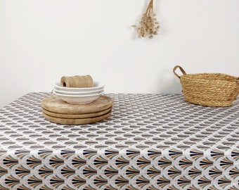 French COATED TABLECLOTH