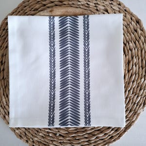 Lot de 4 serviettes de table collection "chevron"
