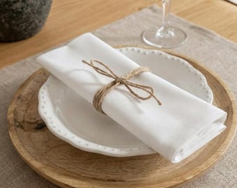 White napkins