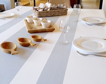 Cotton tablecloth from the Vosges, Square, round or rectangle tablecloth, Small/large width, Custom-made tablecloth