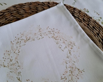 Set of 4 "Chic and boho" watercolor napkins