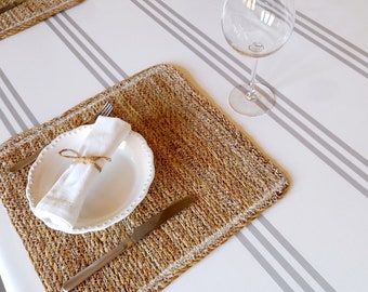 Cotton tablecloth from the Vosges. Square, round or rectangle tablecloth, Small/large width