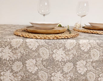 XL coated tablecloth made in France. 78 / 90 / 98 inches